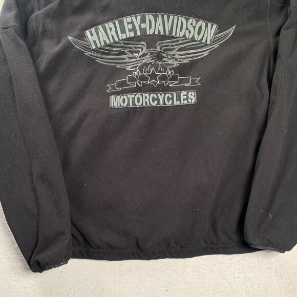Harley Davidson Jacket Mens XL Fleece Hooded HD Motorcycles Eagle Logo Zip Coat - Picture 11 of 16